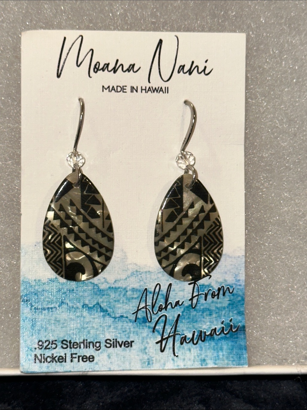 Earrings made in Hawaii